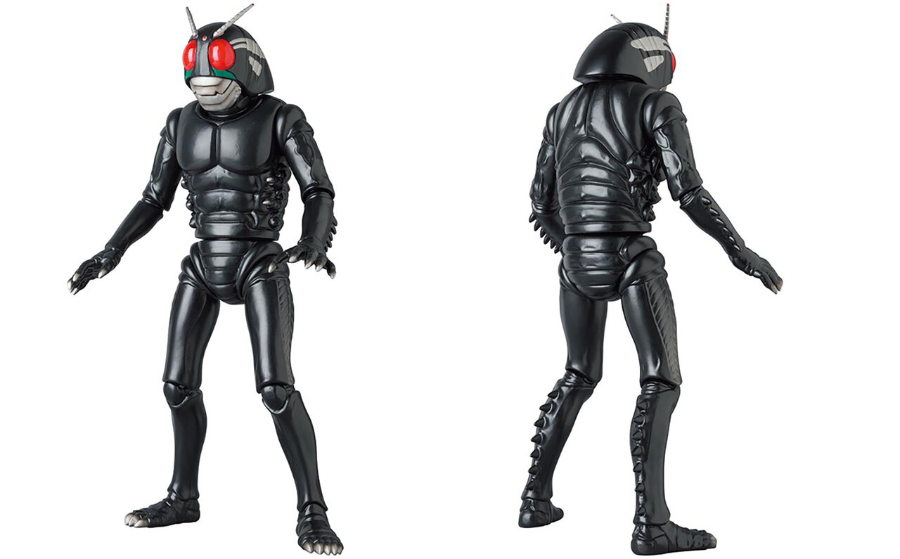 仮面ライダーBlack原作版メディコムトイ東映レトロソフビコレクションEX 黒き異形の戦士、来たる!! 伝説の原型師ハマハヤオが手がけた原作版