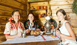 Russian breakfast plate