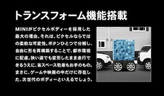 ピクセルで自由に組み替えられるMINI