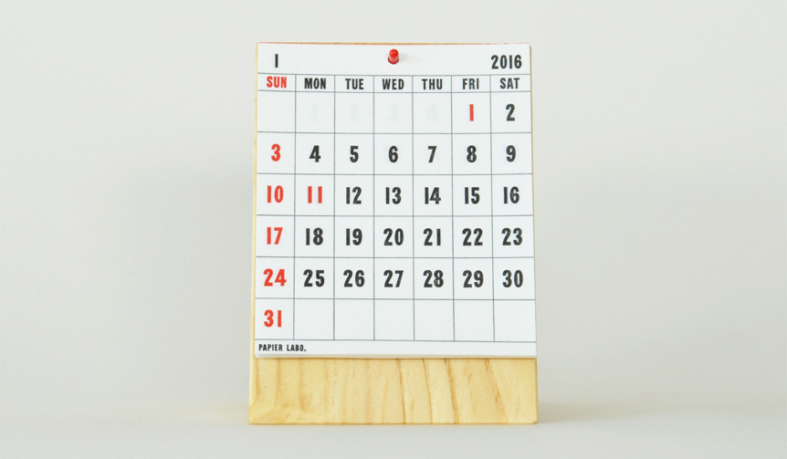 PAPIER LABO.｜パピエラボ DESKTOP CALENDAR