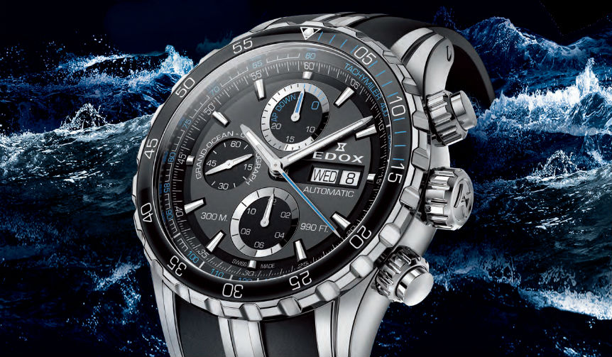 EDOX｜グランドオーシャン クロノグラフ オートマティック エクストリーム セイリング シリーズ エディション