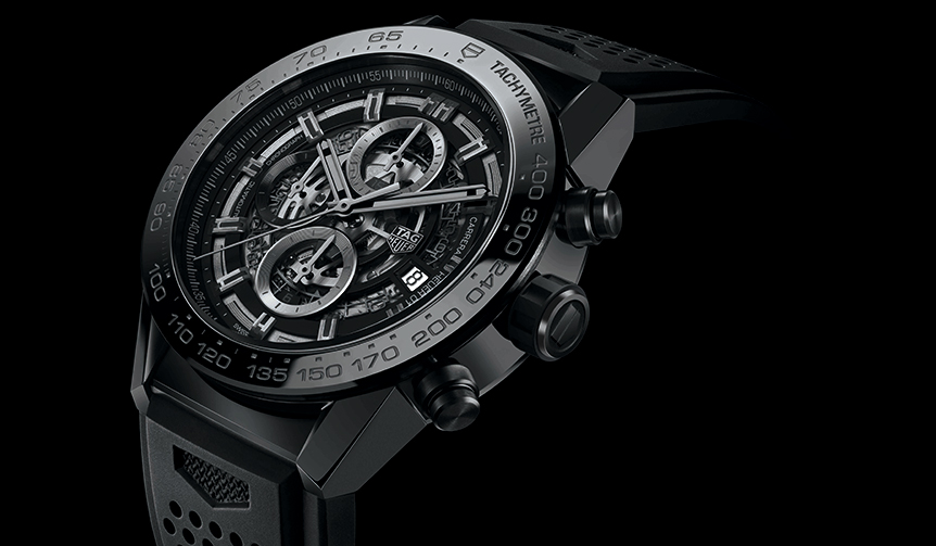 TAG HEUER｜タグ・ホイヤー カレラ キャリバー ホイヤー 01 ブラックセラミック” width=