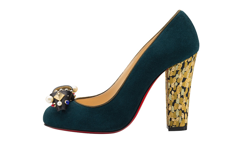 Christian-Louboutin-Snap-Shoot-Spikes-Flat-Calf-Canvas-Calf-Black-DK-Gun