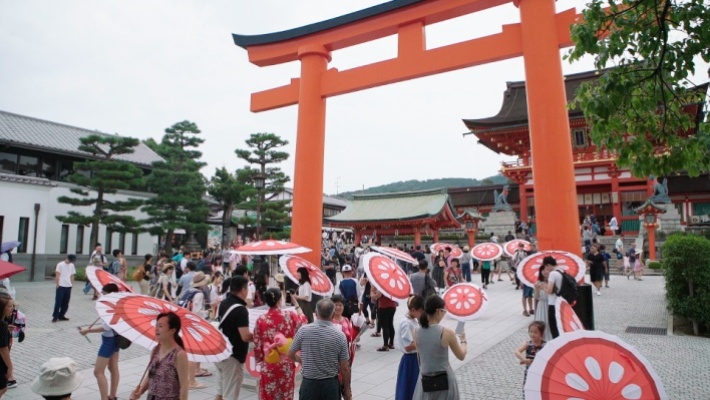 京都での実験の様子