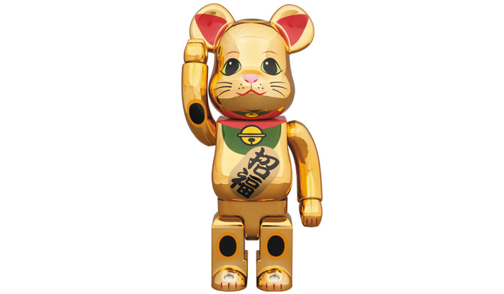 BE@RBRICK 招き猫 金メッキ 伍 400％