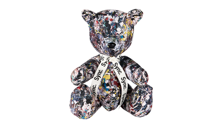 TEDDY BEAR "JACKSON POLLOCK STUDIO 2"