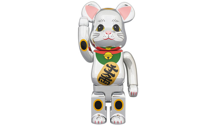 BE@RBRICK 招き猫 銀メッキ参 400％