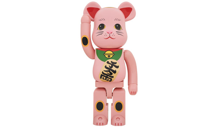 BE@RBRICK 招き猫 赤蓄光 1000％