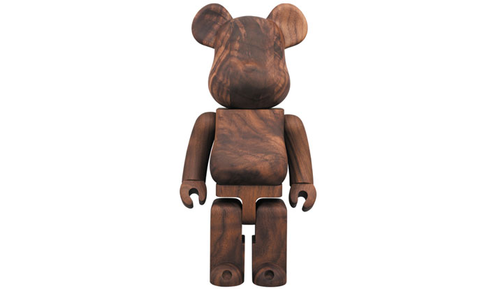 BE@RBRICK カリモク 杢 ウォールナット 400％