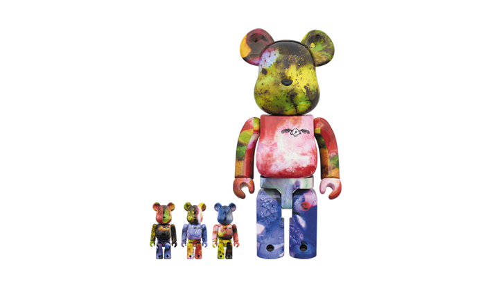 BE@RBRICK PUSHEAD 3 different colors 100％ & 400％ 4 PC SET