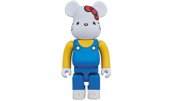 BE@RBRICK 400％ HELLO KITTY（青オーバーオール版）