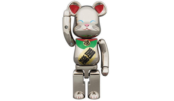 超合金 BE@RBRICK 招き猫 銀メッキ弐