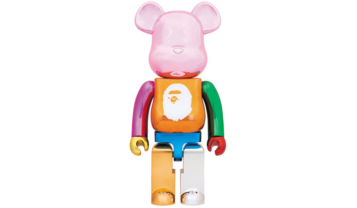 A BATHING APE(R) 25th ANNIV. MULTI COLOR BE@RBRICK 1000％