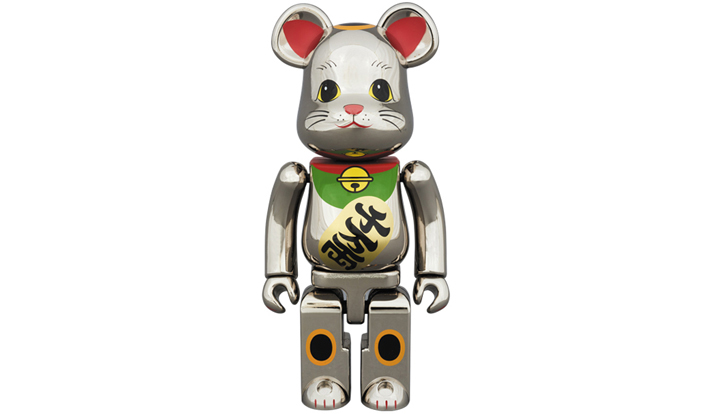 超合金 BE@RBRICK 招き猫 銀メッキ