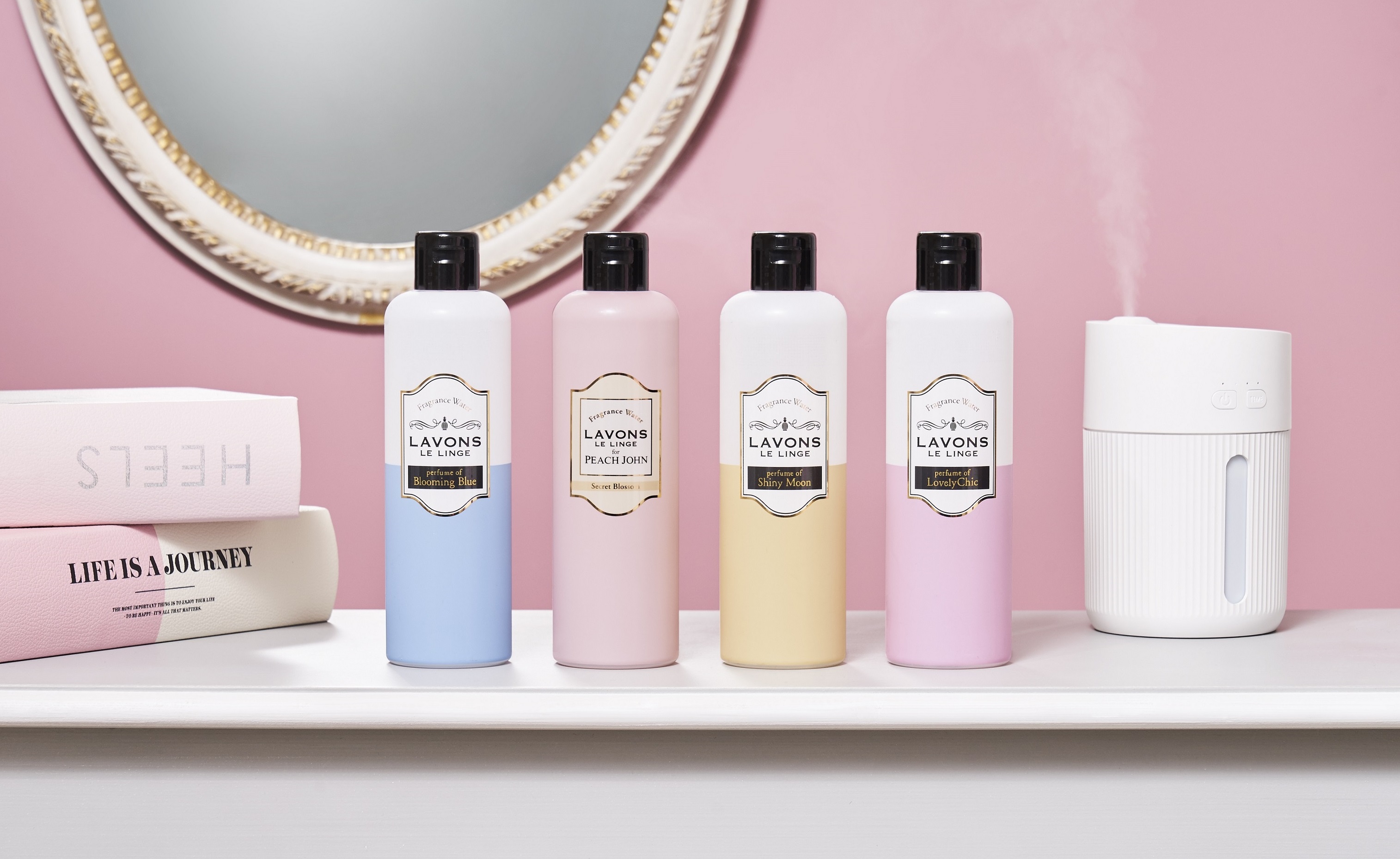 ラボン×PEACH JOHNのコラボフレグランスより 『加湿器フレグランスウォーター』が新登場！