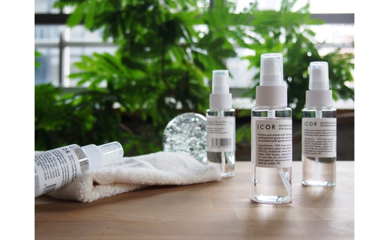 Formulated with 97% naturally derived ingredients! Introducing a botanical "disinfectant spray" from the beauty care brand "ICOR."