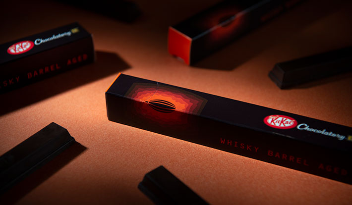 KitKat Chocolatory "Whisky Barrel Aged" Matured for 180 Days in Whisky Barrels
