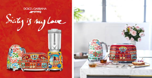 DOLCE&GABBANAとSMEGがコラボ！新作キッチン家電コレクション「Sicily is my love」が登場