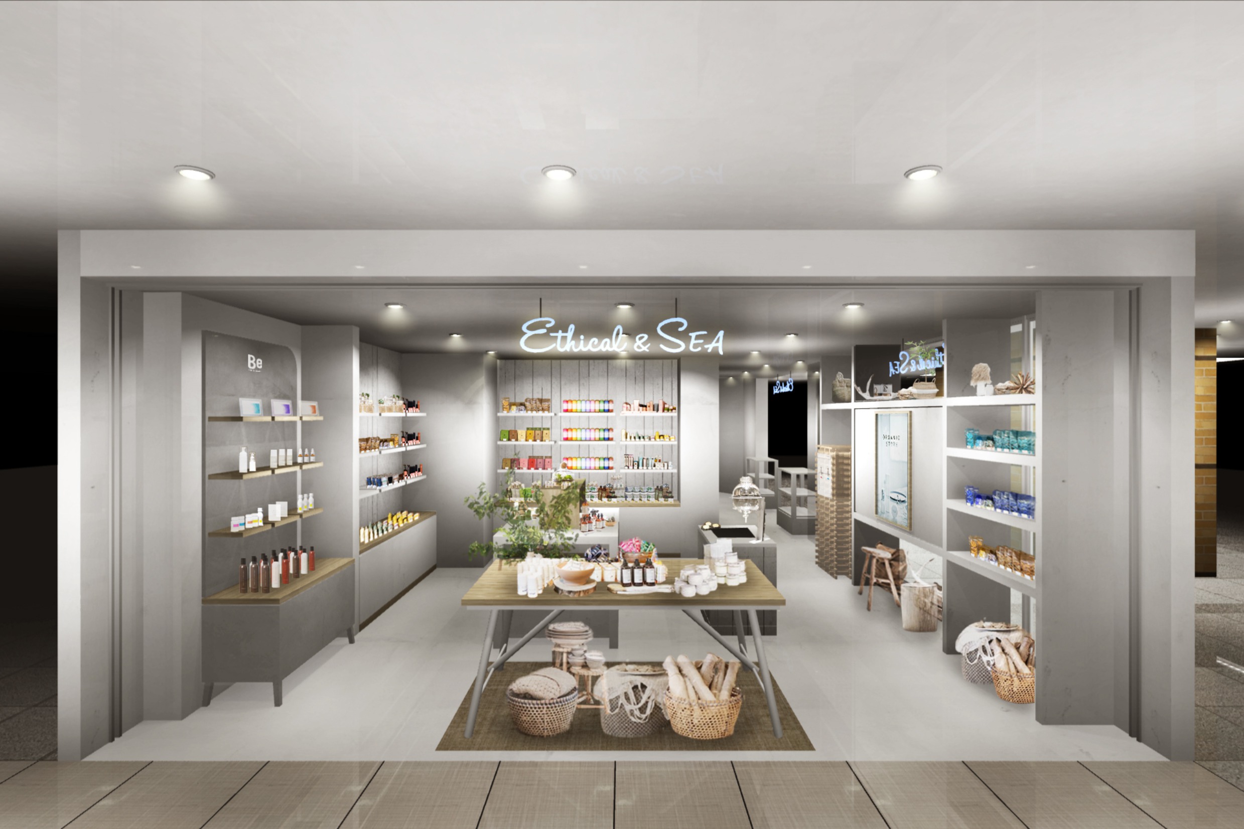 西海岸コンセプトのエシカルセレクトショップブランド「Ethical&SEA（エシカルシー）」横浜に1号店　 コスメ・フード・雑貨などが揃う