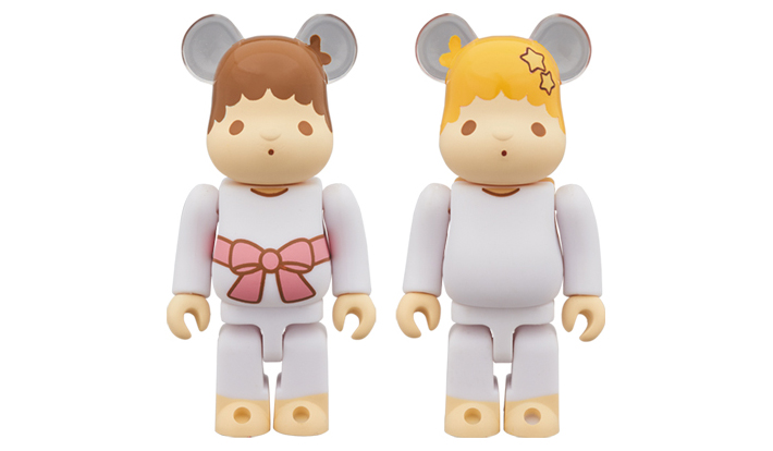 BE@RBRICK Little Twin Stars キキ & ララ セット 100％（レトロカラーVer.） 2 PACK
