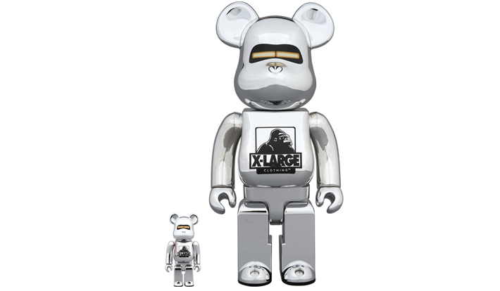 BE@RBRICK XLARGE(R) × HAJIME SORAYAMA 100％ & 400％ SILVER