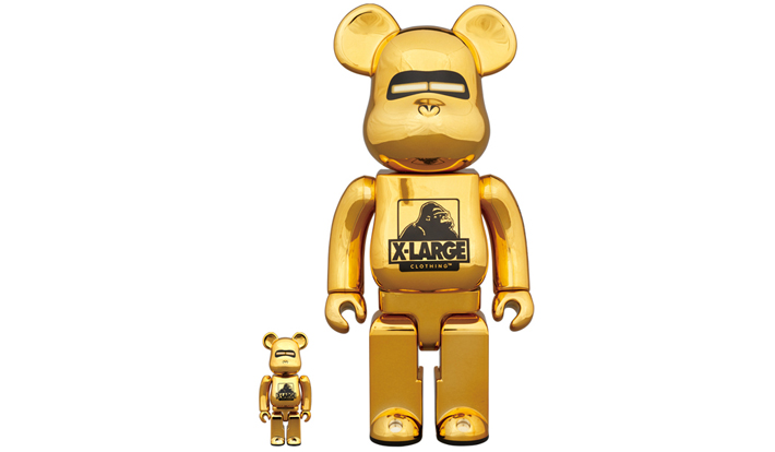 BE@RBRICK XLARGE(R) × HAJIME SORAYAMA 100％ & 400％ GOLD