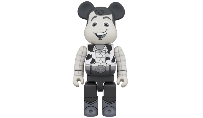 BE@RBRICK WOODY B&W Ver. 400％