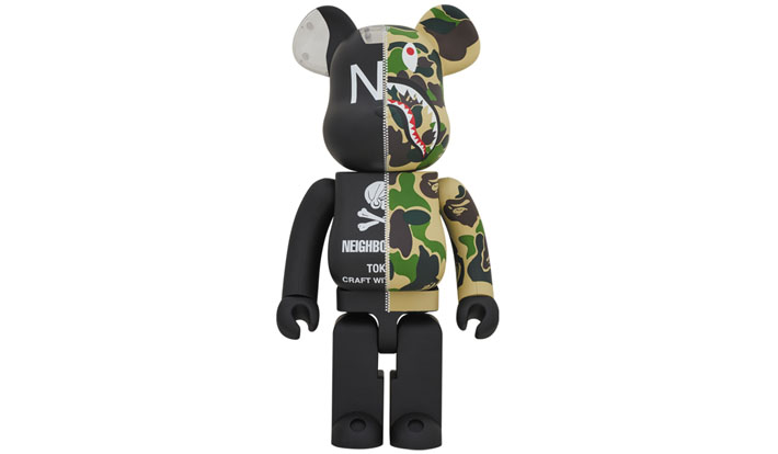 A BATHING APE(R) × NEIGHBORHOOD(R) BE@RBRICK 1000％