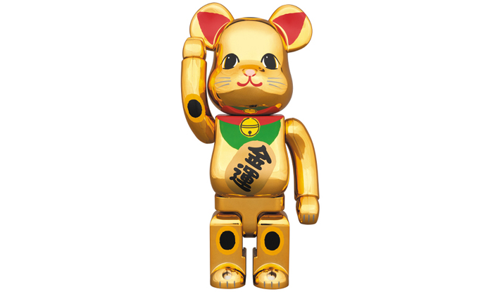 BE@RBRICK 招き猫 金メッキ 六 400％