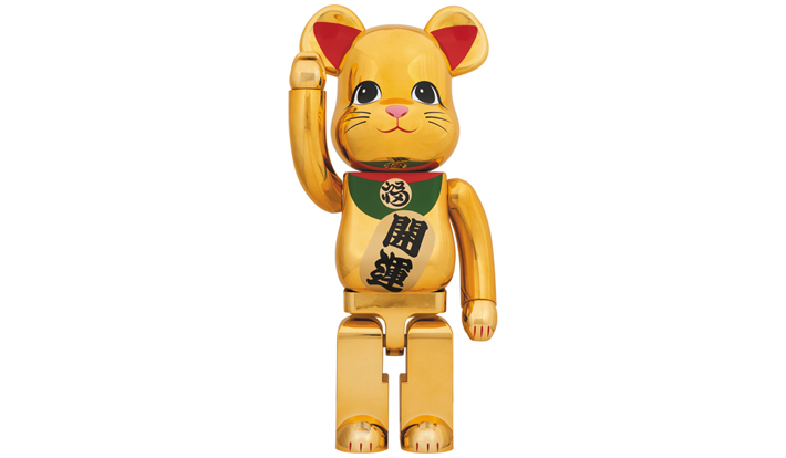 BE@RBRICK 招き猫 金メッキ 参 1000％