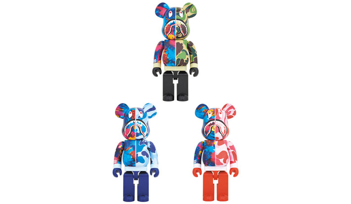 BE@RBRICK BAPE(R) × M / mika ninagawa SHARK 1000％