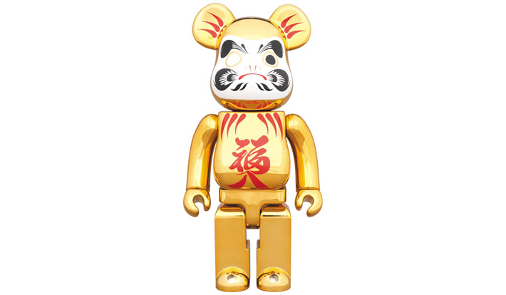 BE@RBRICK 達磨 金メッキ 福入 400％