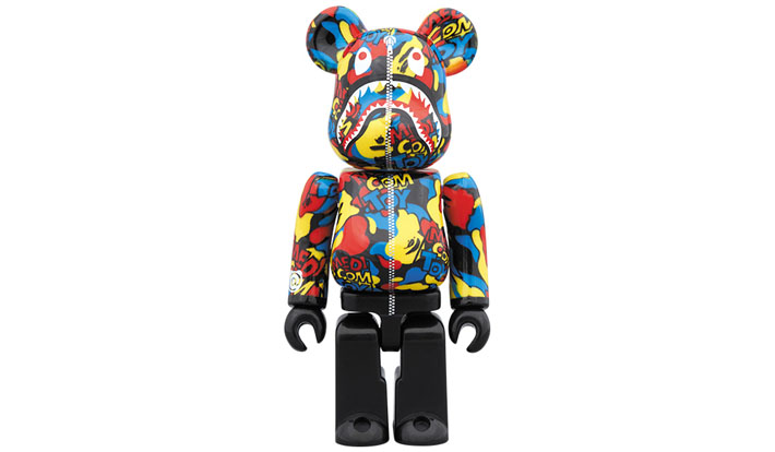 MEDICOM TOY CAMO SHARK BE@RBRICK 100％
