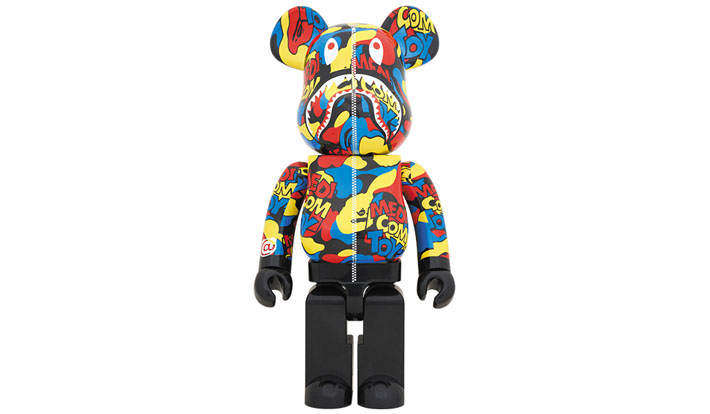 MEDICOM TOY CAMO SHARK BE@RBRICK 1000％