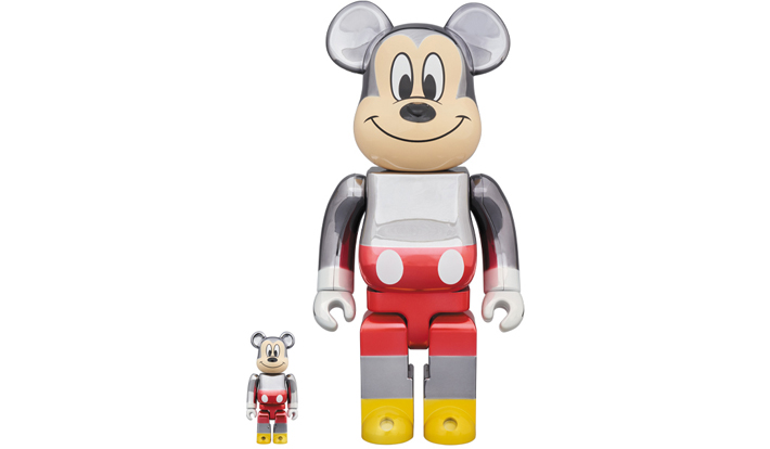 BE@RBRICK fragmentdesign MICKEY MOUSE COLOR Ver.100％ & 400％