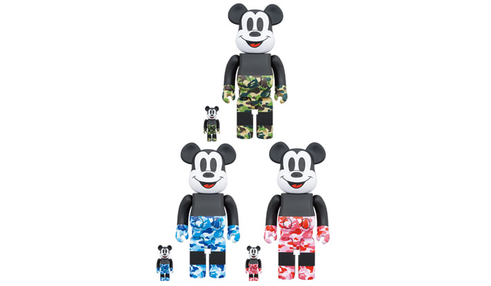 BE@RBRICK BAPE MICKEY MOUSE 100％ & 400％