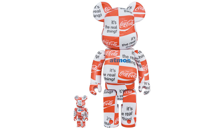 BE@RBRICK atmos × Coca-Cola 100％ & 400％ CHECKERBOARD