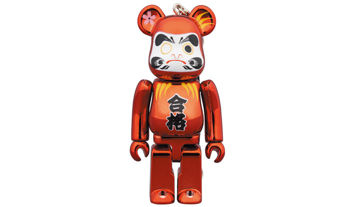 BE@RBRICK 達磨 合格 赤メッキ 100％