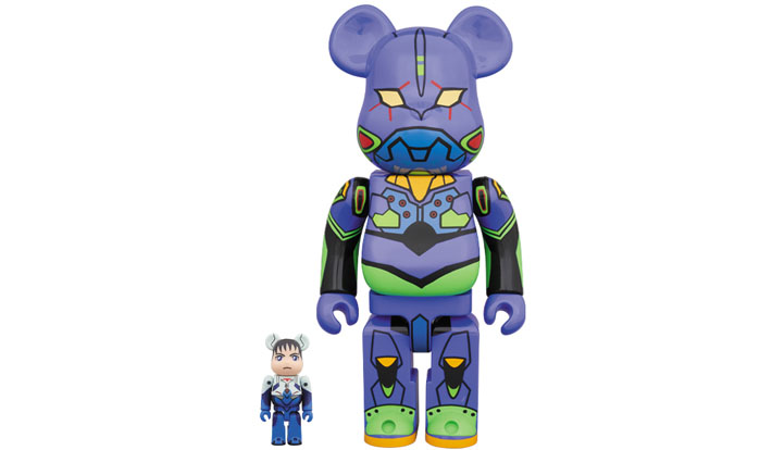 BE@RBRICK 碇シンジ100％ & エヴァンゲリオン初号機400％