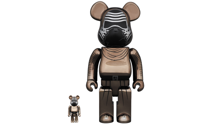 BE@RBRICK STAR WARS(TM) KYLO REN(TM) (The Force Awakens Ver.) Chrome Ver.100％ & 400％