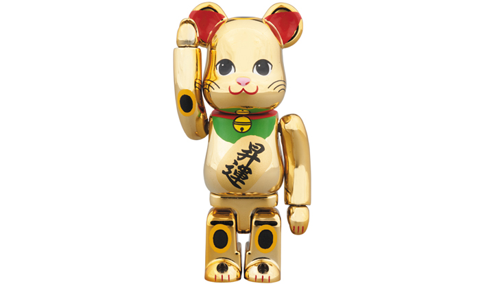 BE@RBRICK 招き猫 金メッキ 昇運 100％