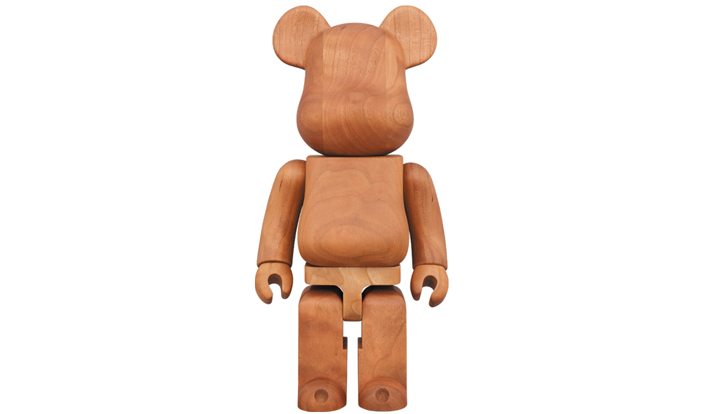 BE@RBRICK カリモク 杢 チェリー 400％