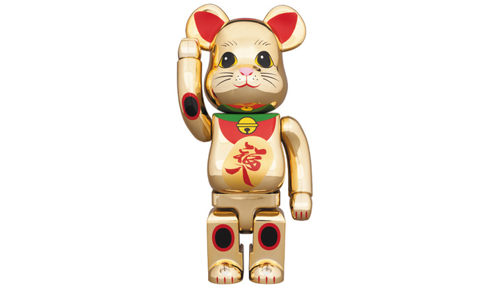 BE@RBRICK 招き猫 金メッキ 福入 400％