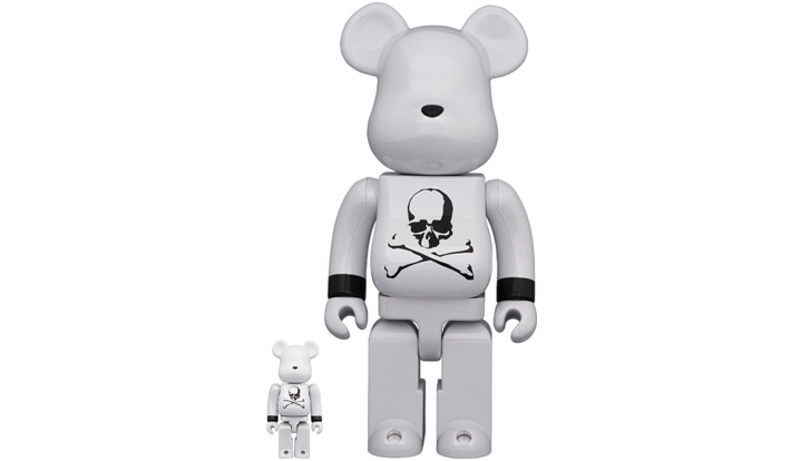 BE@RBRICK mastermind JAPAN WHITE CHROME Ver. 100％ & 400％