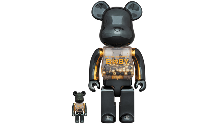 MY FIRST BE@RBRICK INNERSECT BLACK & GOLD Ver.100％ & 400％
