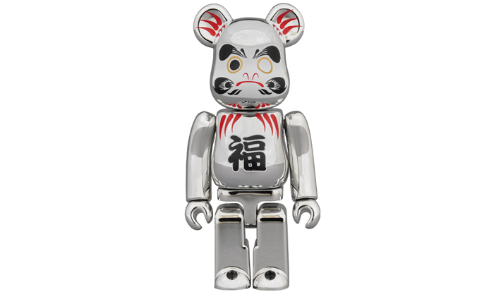 BE@RBRICK 達磨 銀メッキ 100％