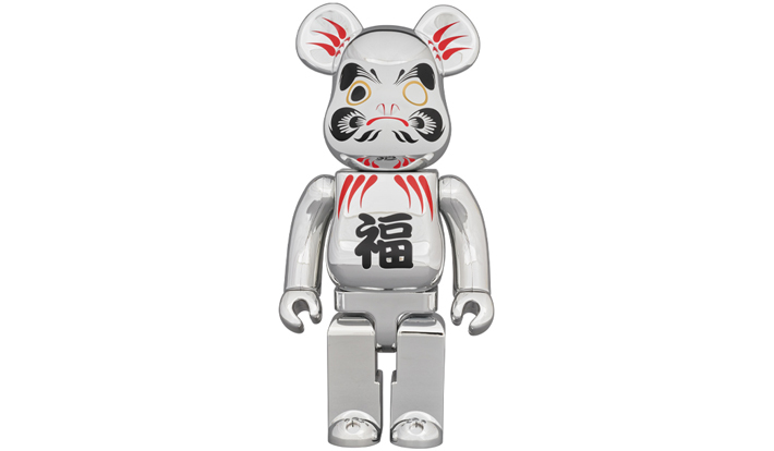 BE@RBRICK 達磨 銀メッキ 400％
