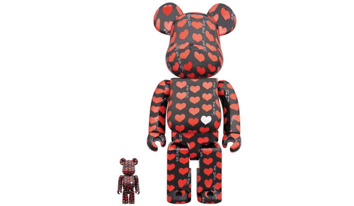 BE@RBRICK Black Heart 100％ & 400％