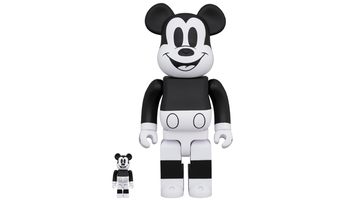 BE@RBRICK MICKEY MOUSE (B&W 2020 Ver.)100％ & 400％