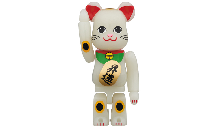 BE@RBRICK 招き猫 昇運 蓄光 100％